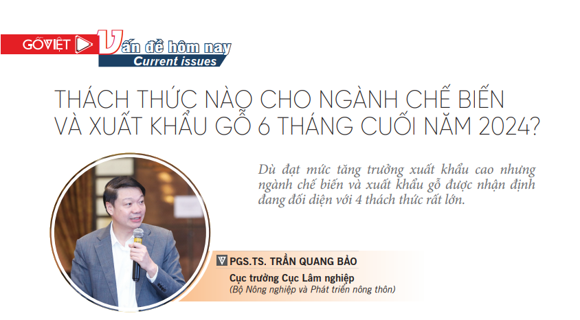 Thách thức nào cho ngành chế biến và xuất khẩu gỗ 6 tháng cuối năm 2024?