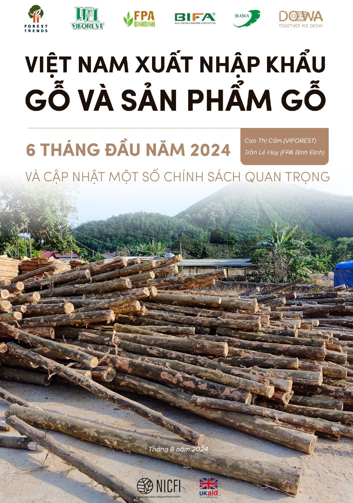 Việt Nam xuất nhập khẩu gỗ và sản phẩm gỗ 6 tháng đầu năm 2024 và cập nhật một số chính sách quan trọng