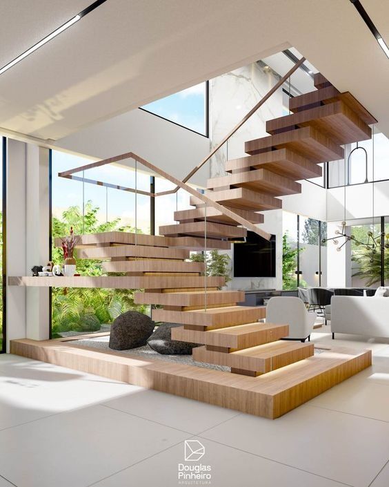 Ý tưởng thiết kế cầu thang thông minh hiện đại cho nhà nhỏ, gác lửng